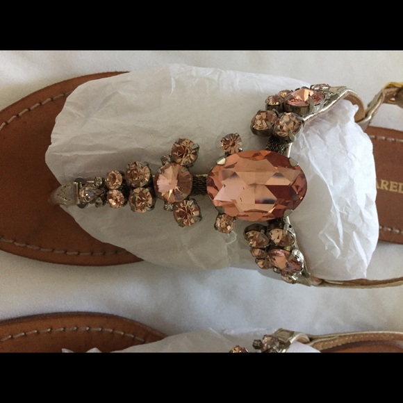 Marella Spain rhinestone thong sandals - Picture 3 of 6